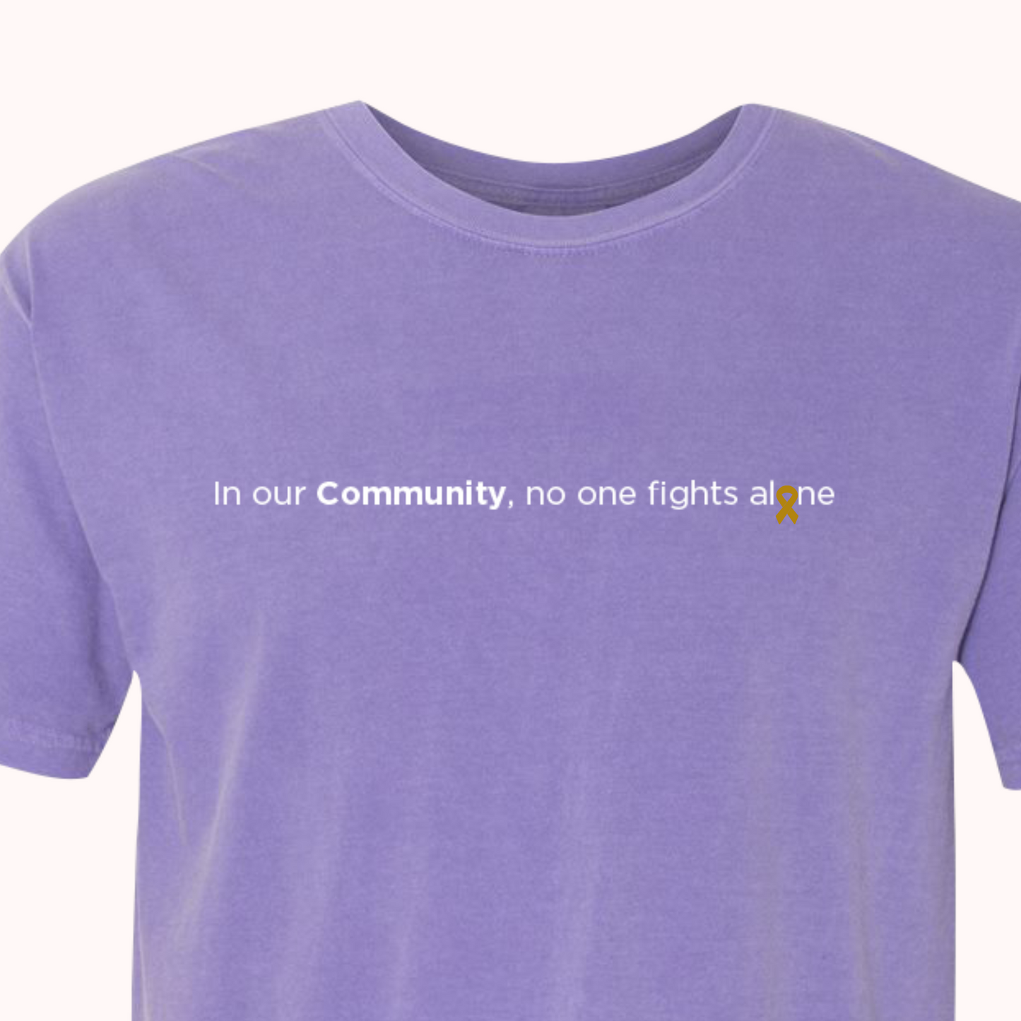 Purple T-Shirt With Choice Of Ribbon