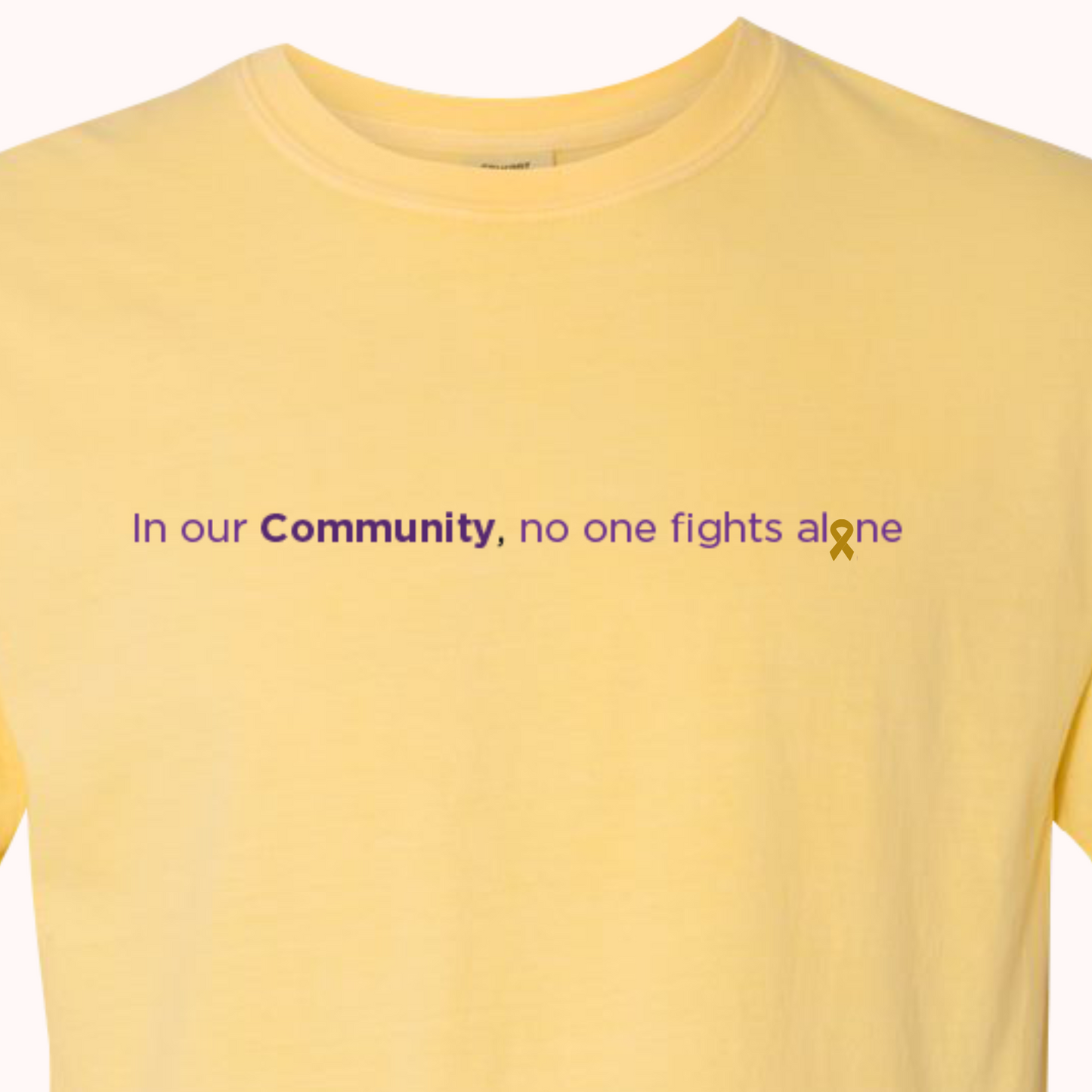 Yellow T-Shirt With Choice Of Ribbon