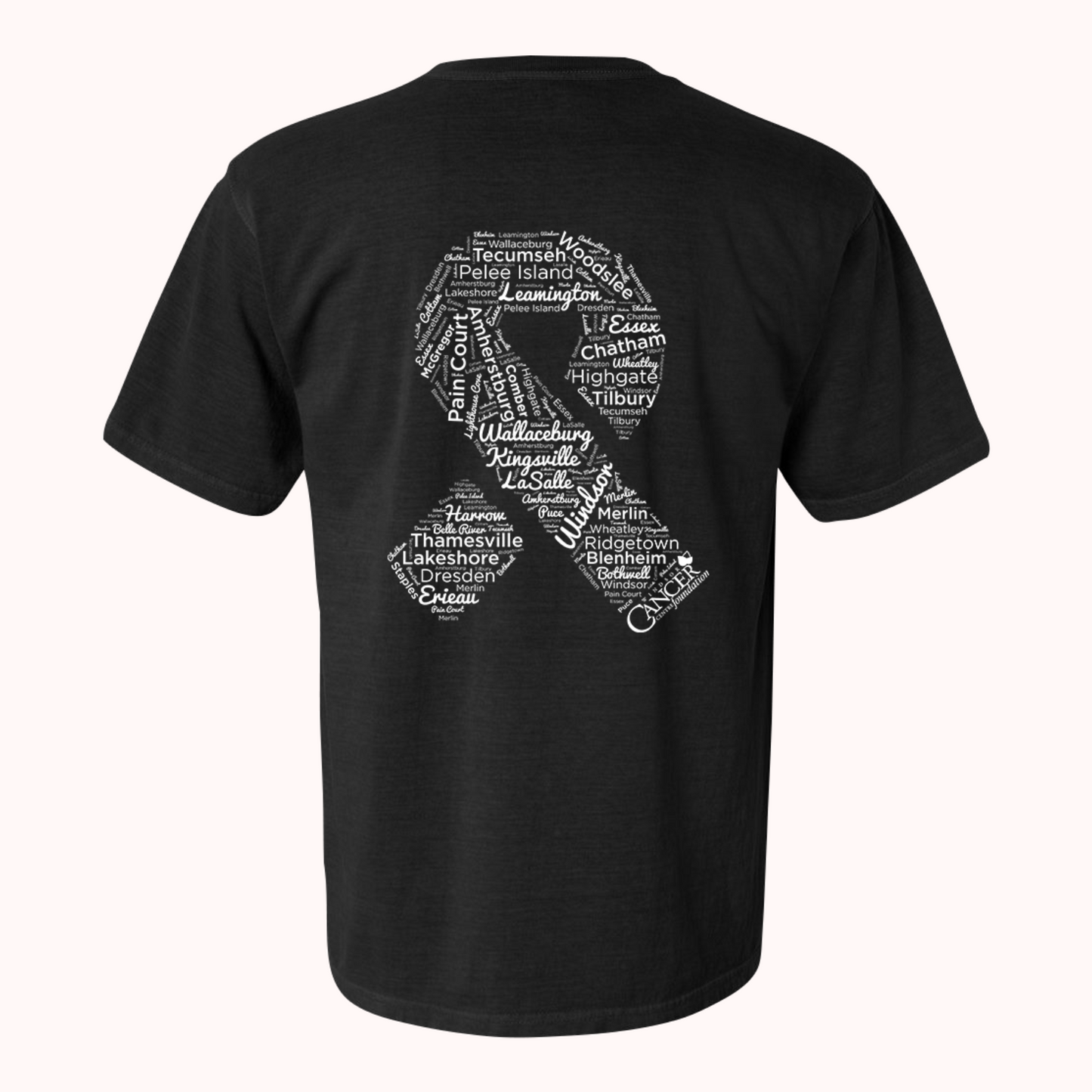Black T-Shirt With Choice Of Ribbon