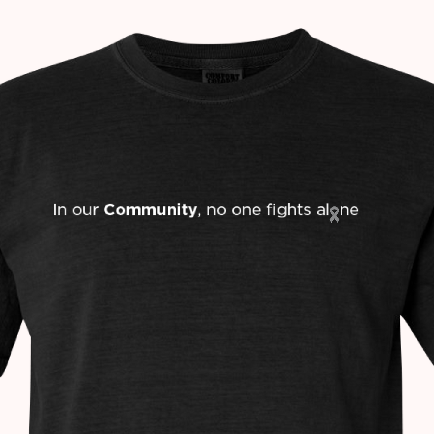 Black T-Shirt With Choice Of Ribbon