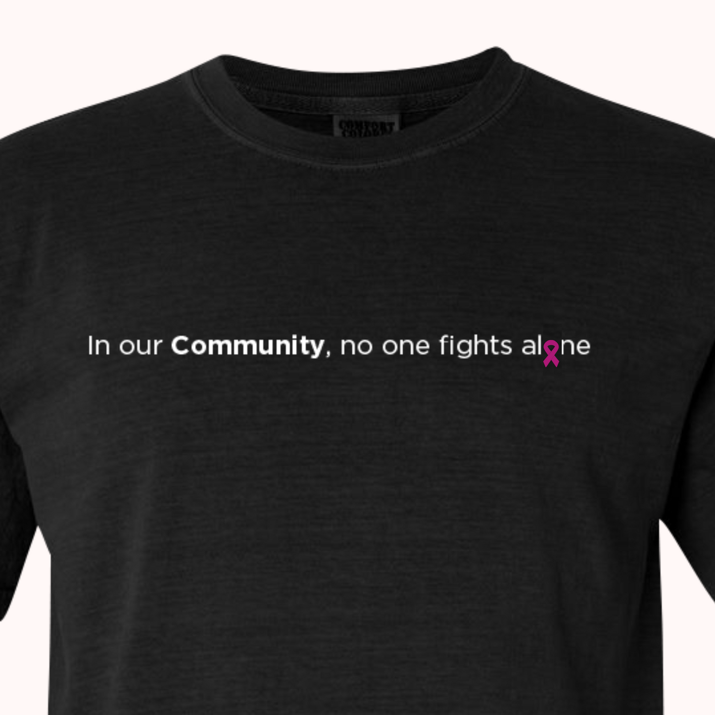 Black T-Shirt With Choice Of Ribbon