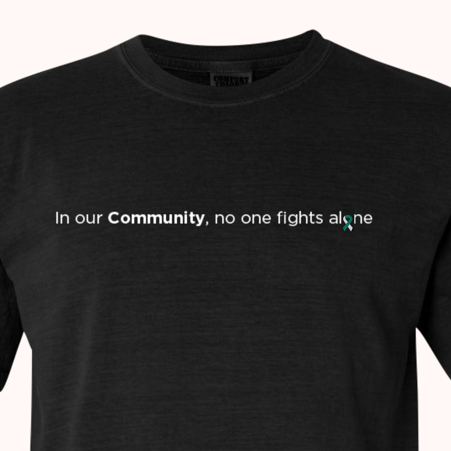 Black T-Shirt With Choice Of Ribbon