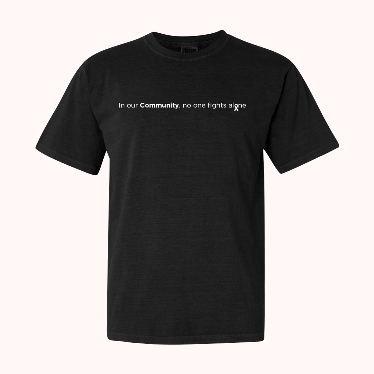Black T-Shirt With Choice Of Ribbon