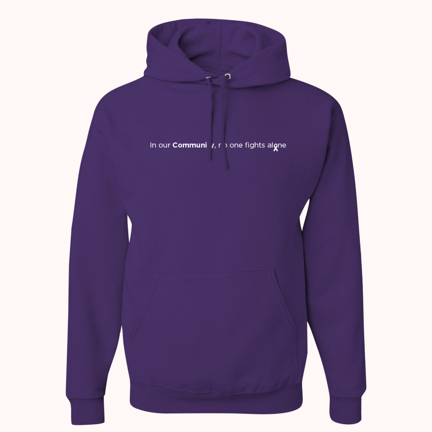 Purple Hoodie With Choice Of Ribbon