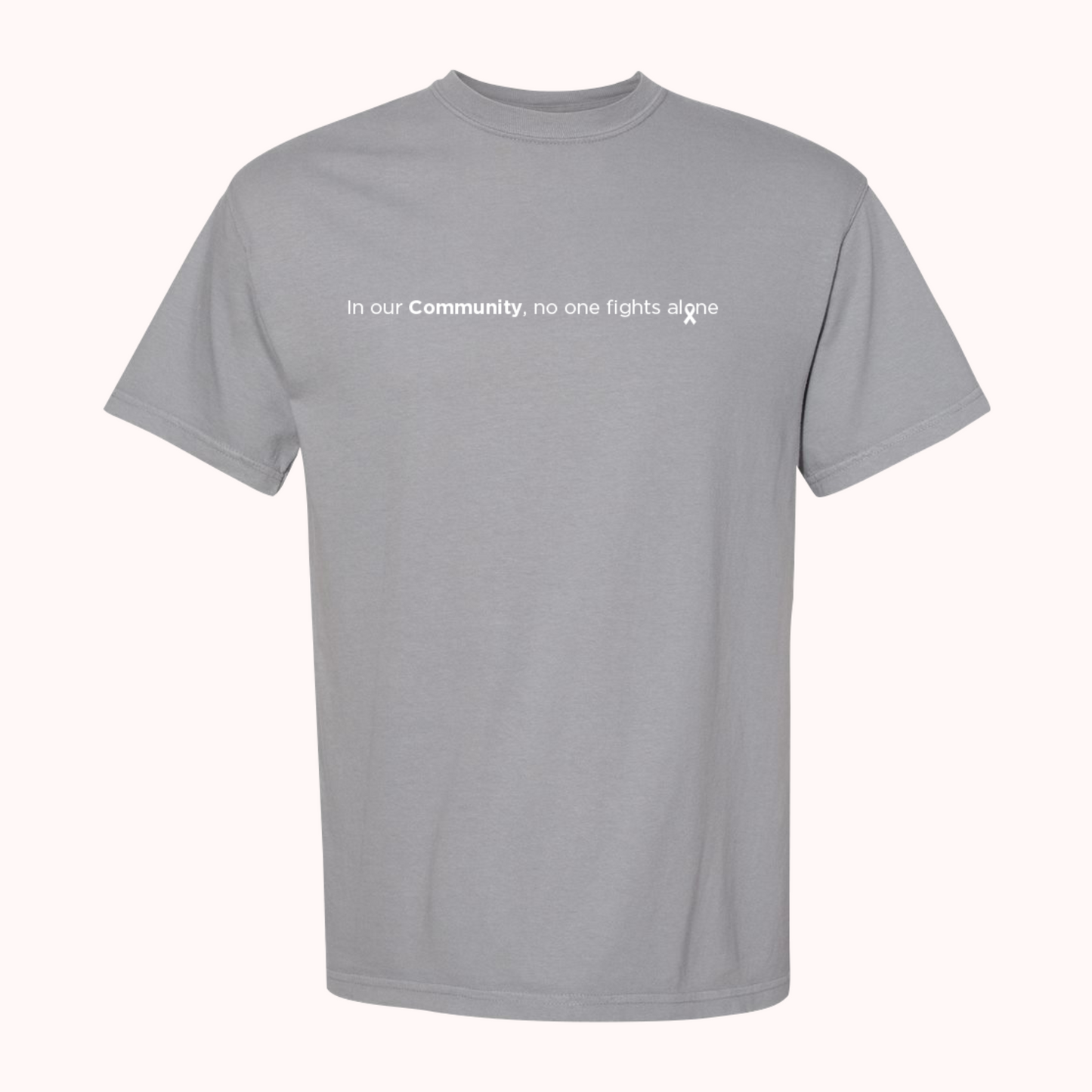 Grey T-Shirt With Choice Of Ribbon