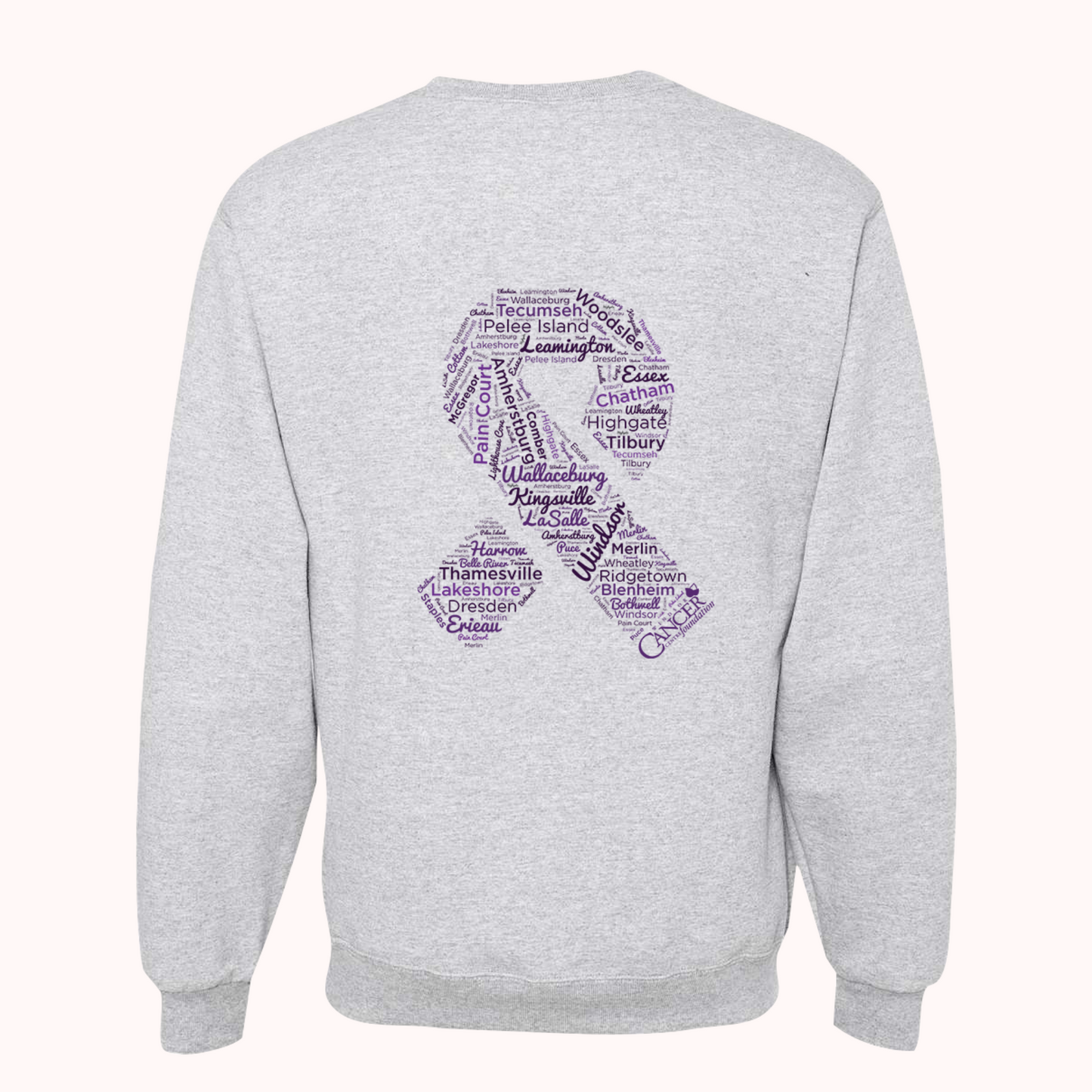 Light Grey Crewneck With Choice Of Ribbon