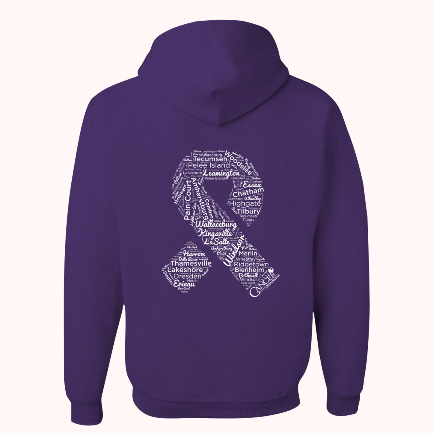 Purple Hoodie With Choice Of Ribbon