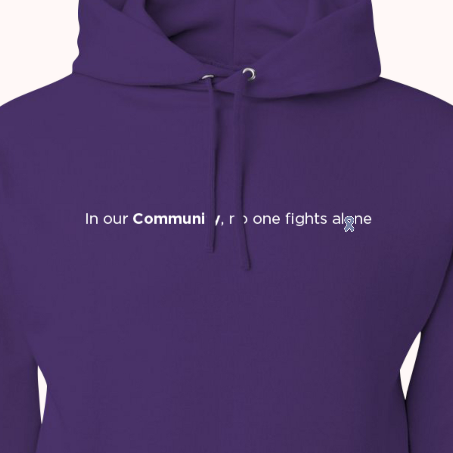 Purple Hoodie With Choice Of Ribbon