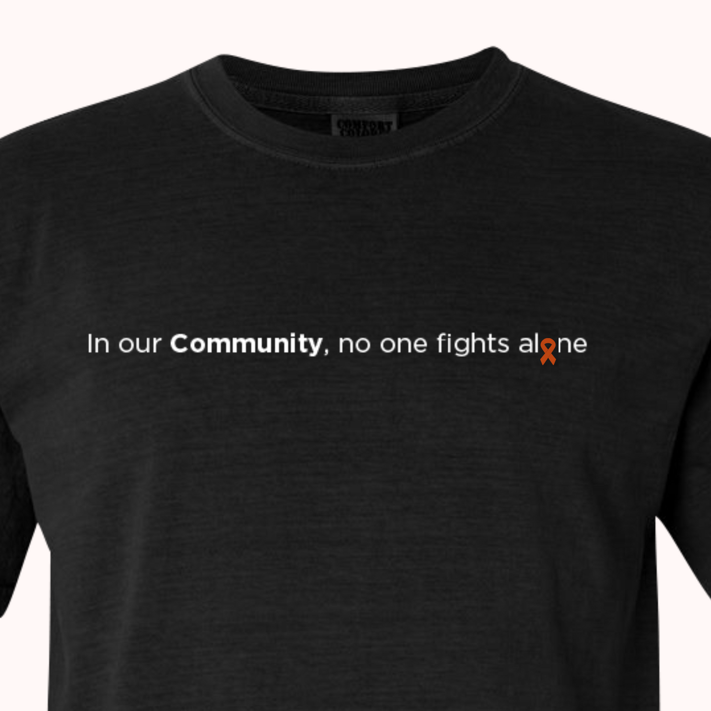 Black T-Shirt With Choice Of Ribbon