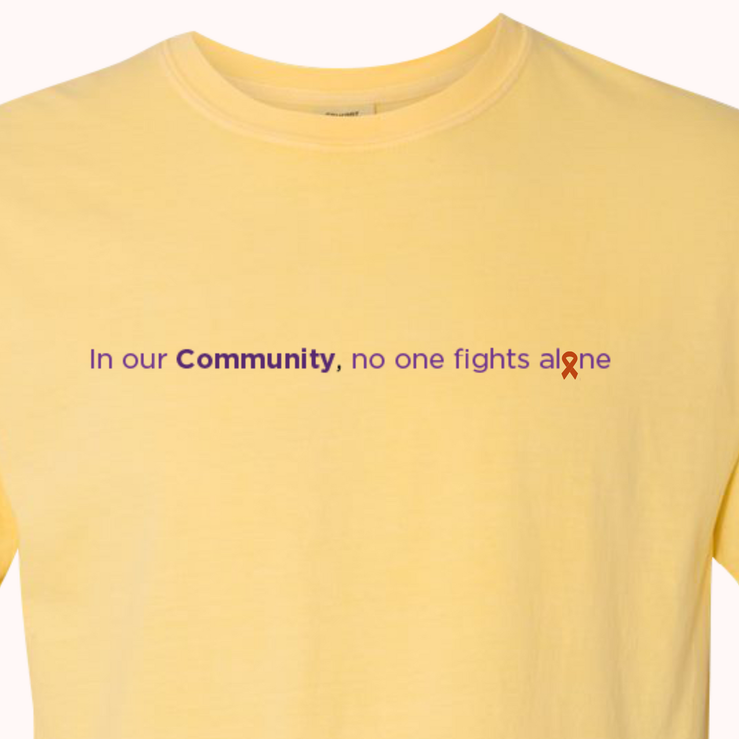 Yellow T-Shirt With Choice Of Ribbon
