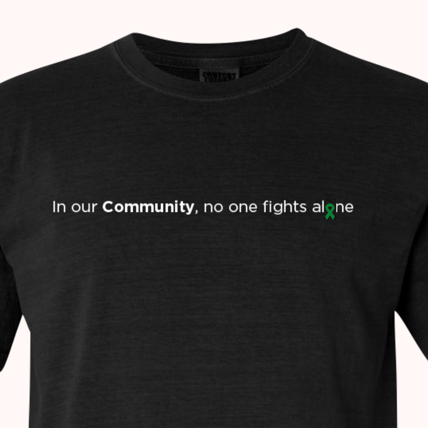 Black T-Shirt With Choice Of Ribbon