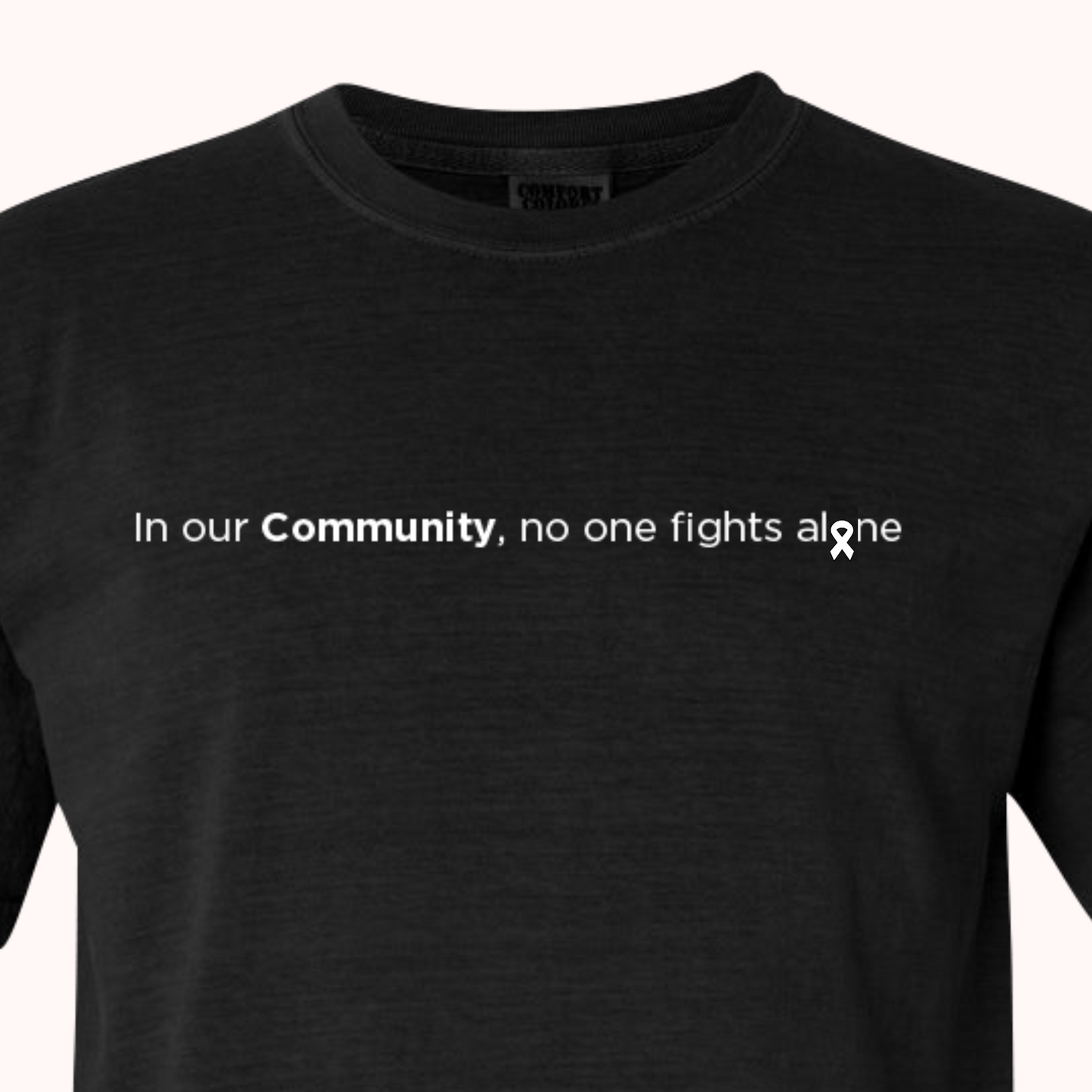 Black T-Shirt With Choice Of Ribbon