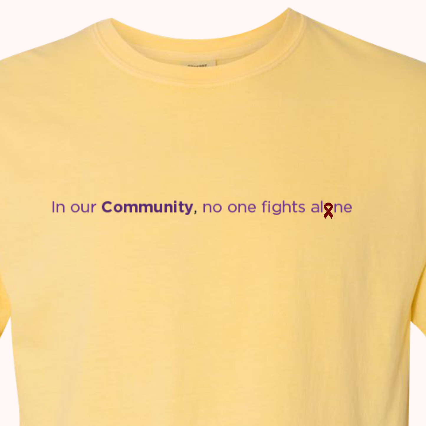 Yellow T-Shirt With Choice Of Ribbon