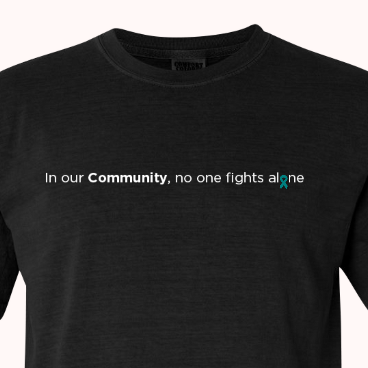 Black T-Shirt With Choice Of Ribbon