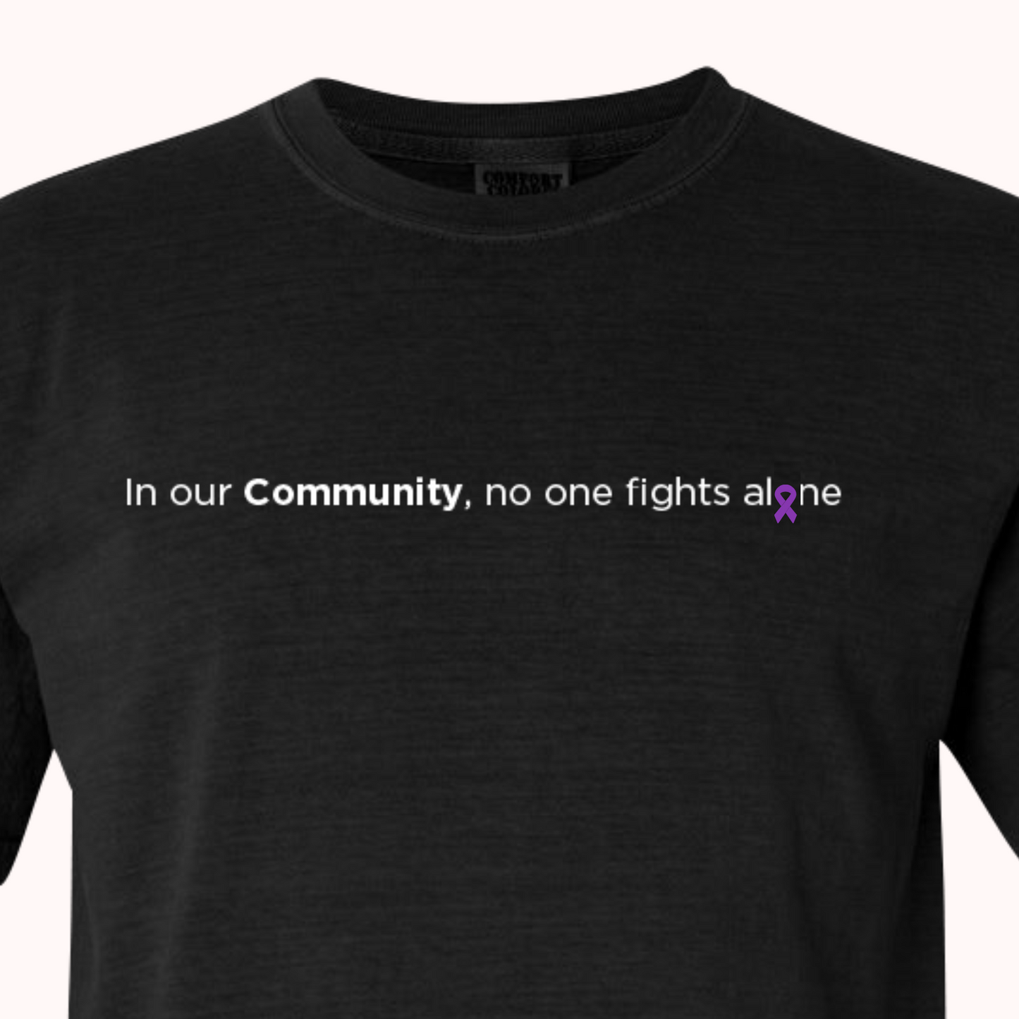 Black T-Shirt With Choice Of Ribbon