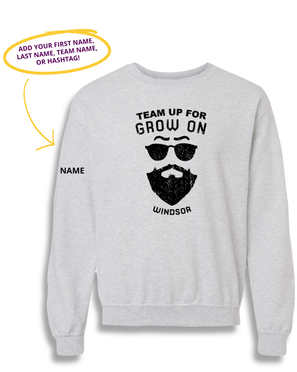 Personalized Grow On Windsor Crewneck Sweatshirt