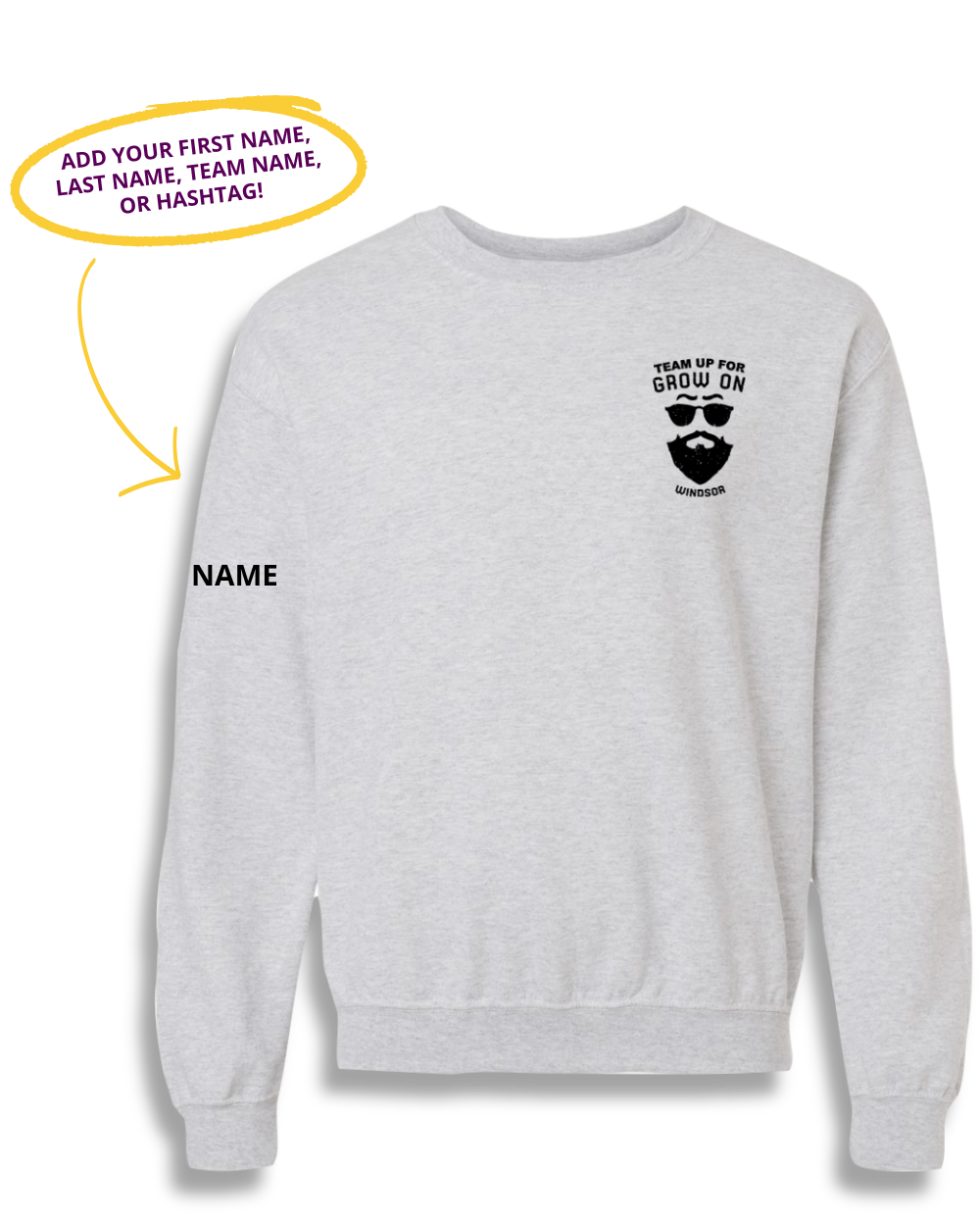 Personalized Grow On Windsor Crewneck Sweatshirt