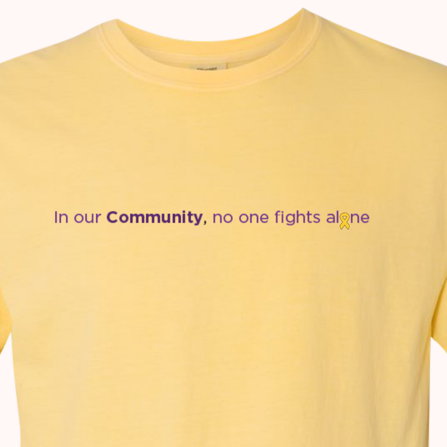 Yellow T-Shirt With Choice Of Ribbon