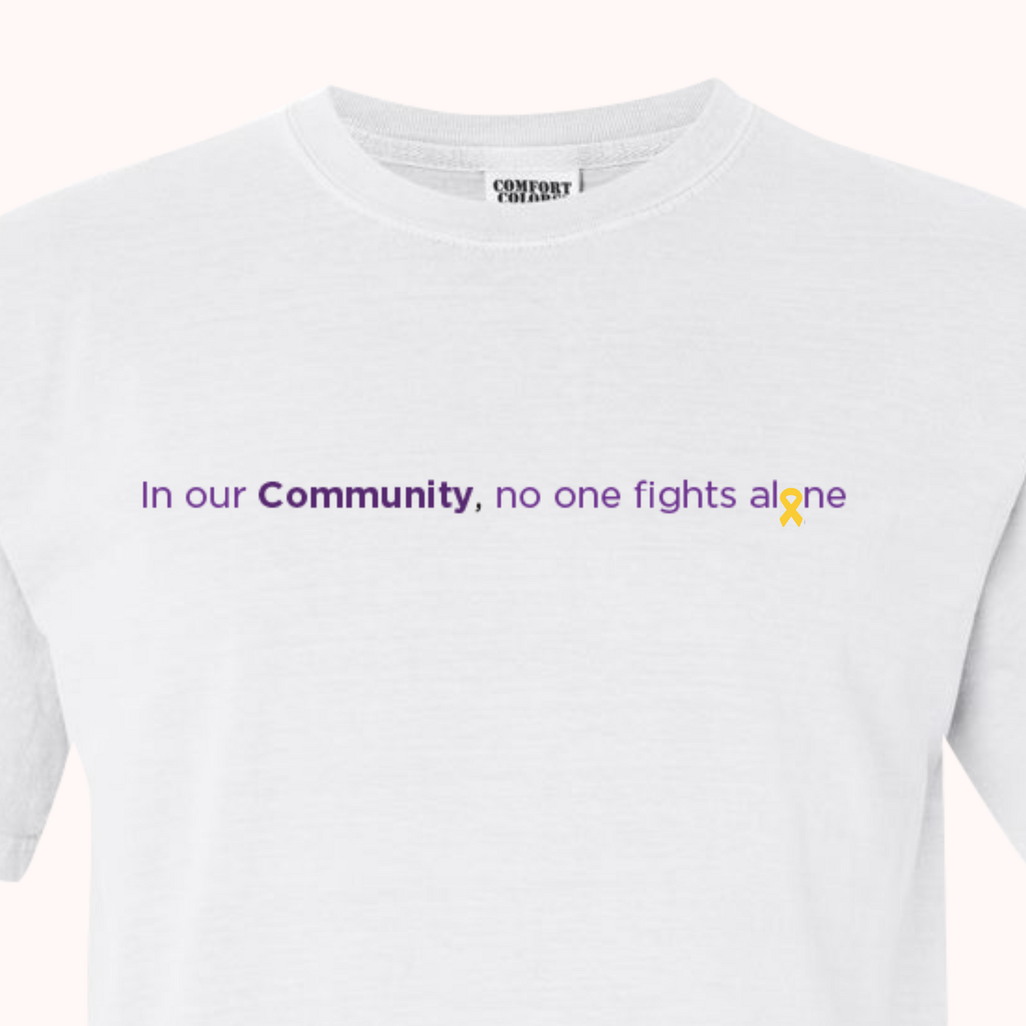 White T-Shirt With Choice Of Ribbon