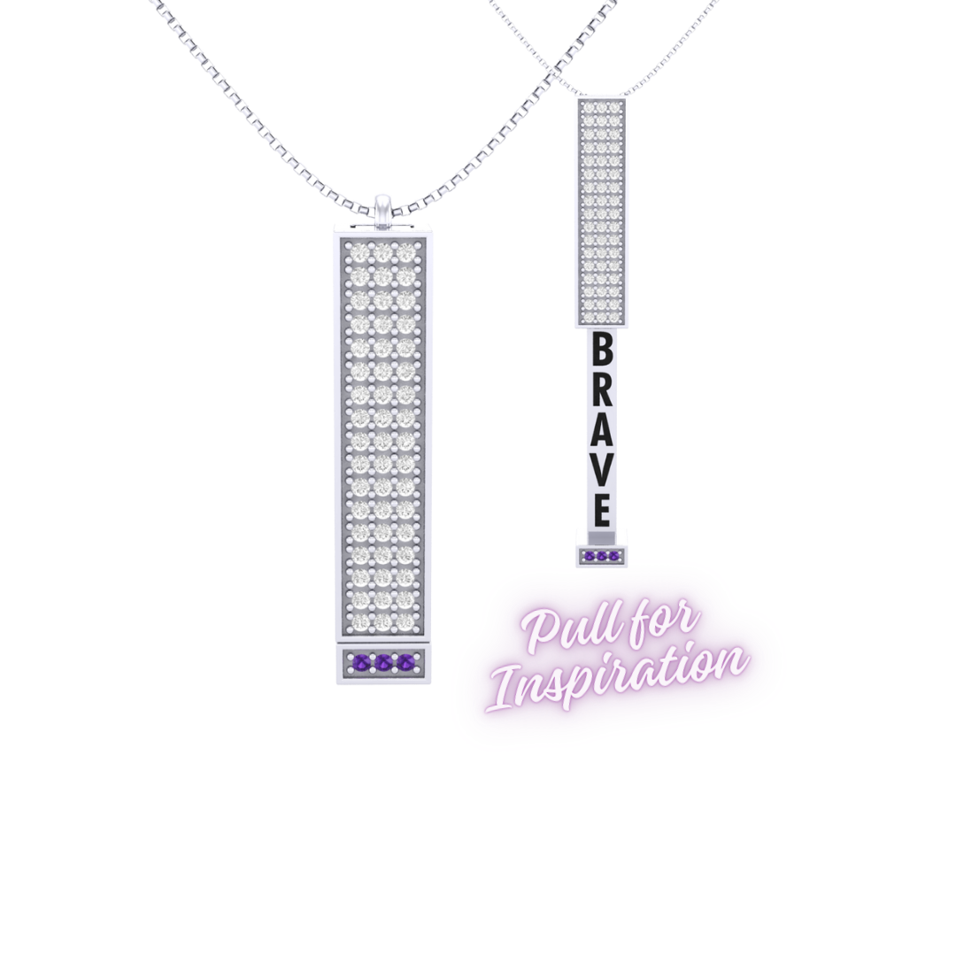 Show Us Your Brave Necklace – Silver