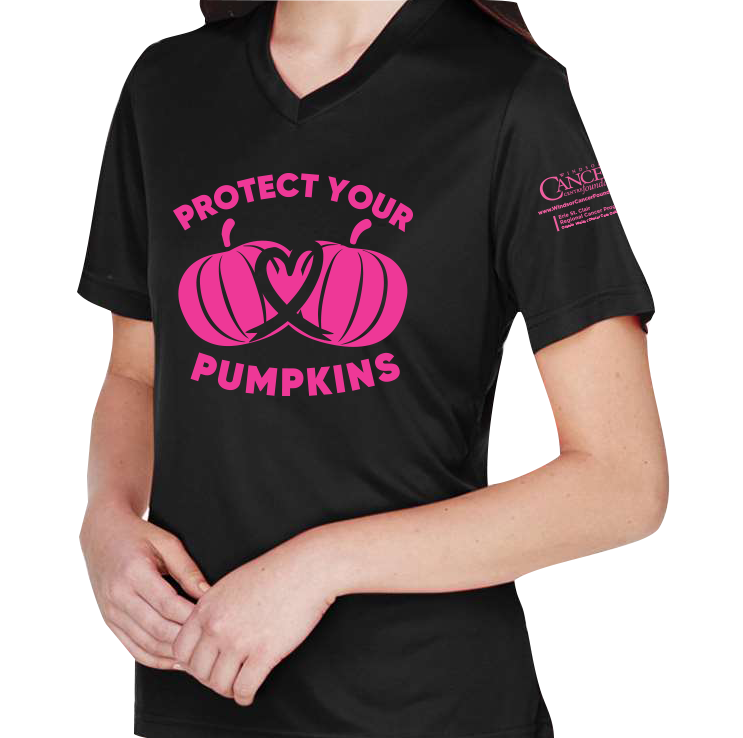 2024 Protect Your Pumpkins Short Sleeve, V-Neck, Contoured Fit, Black
