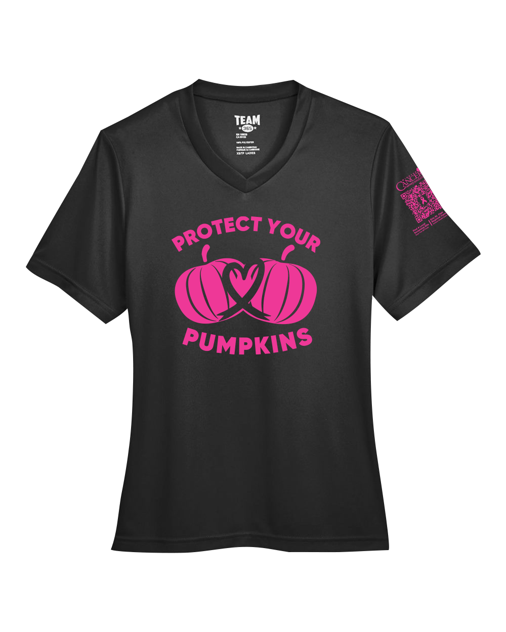 2024 Protect Your Pumpkins Short Sleeve, V-Neck, Contoured Fit, Black