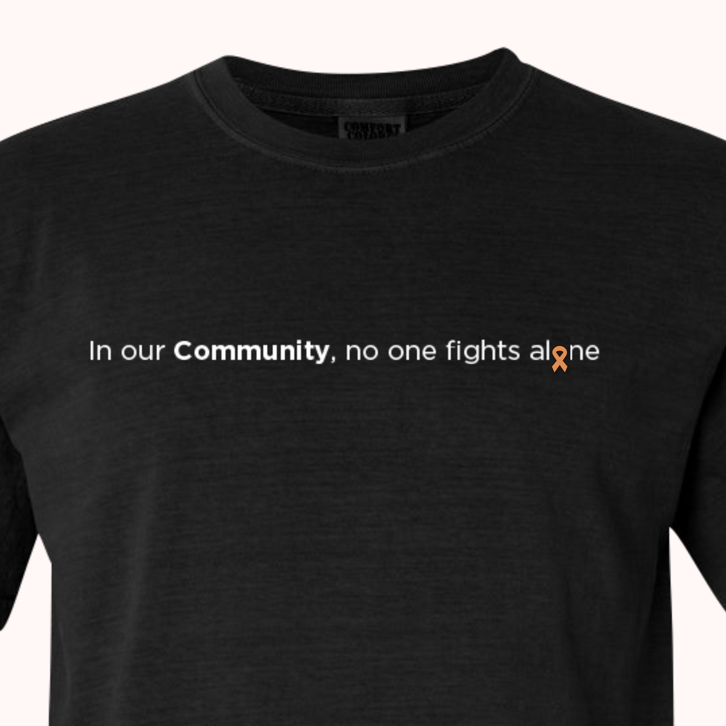 Black T-Shirt With Choice Of Ribbon