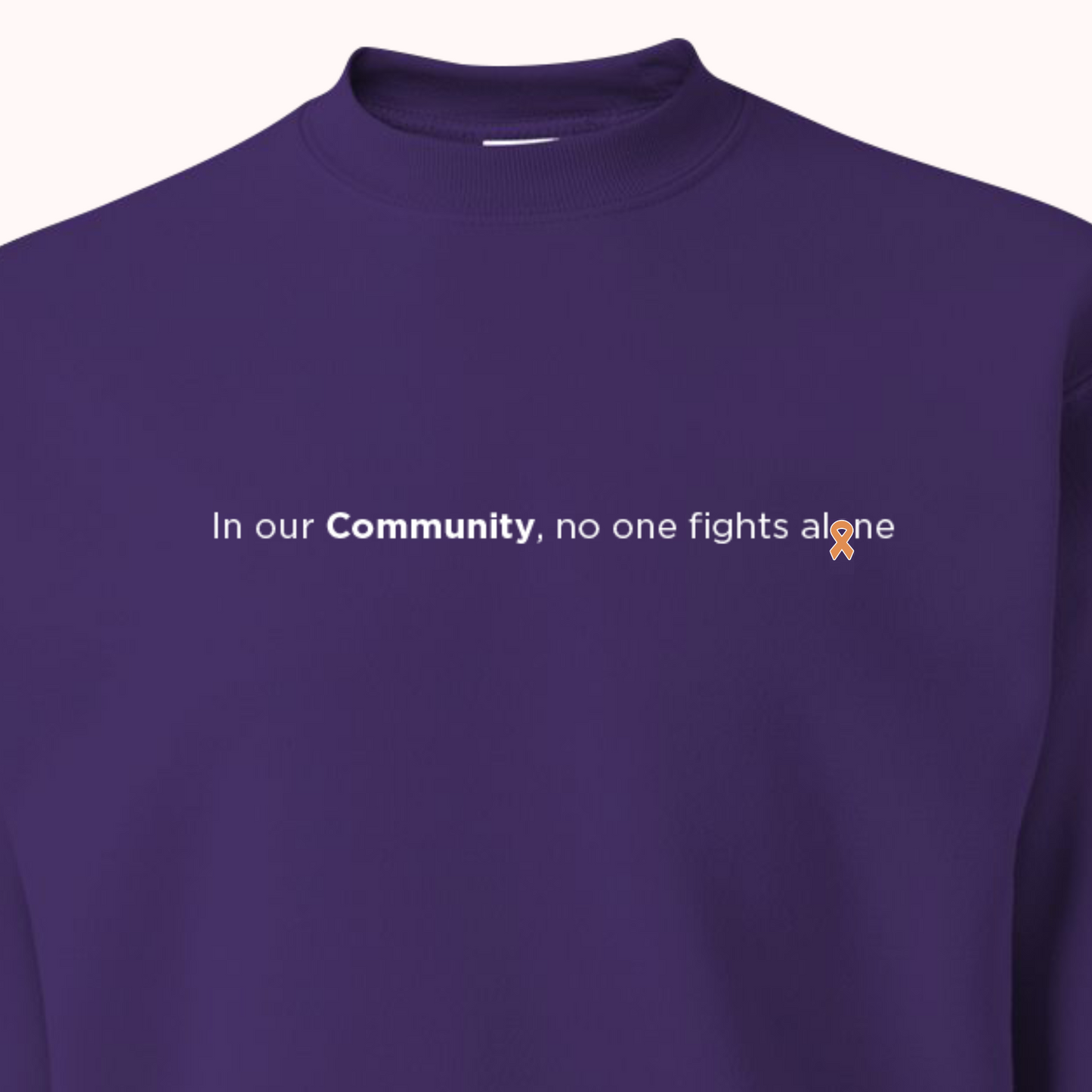 Purple Crewneck With Choice Of Ribbon