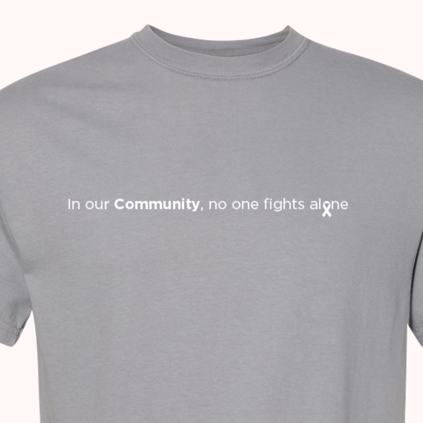 Grey T-Shirt With Choice Of Ribbon