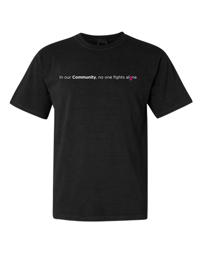 Black Community Collection Relaxed Tee with Choice of Ribbon