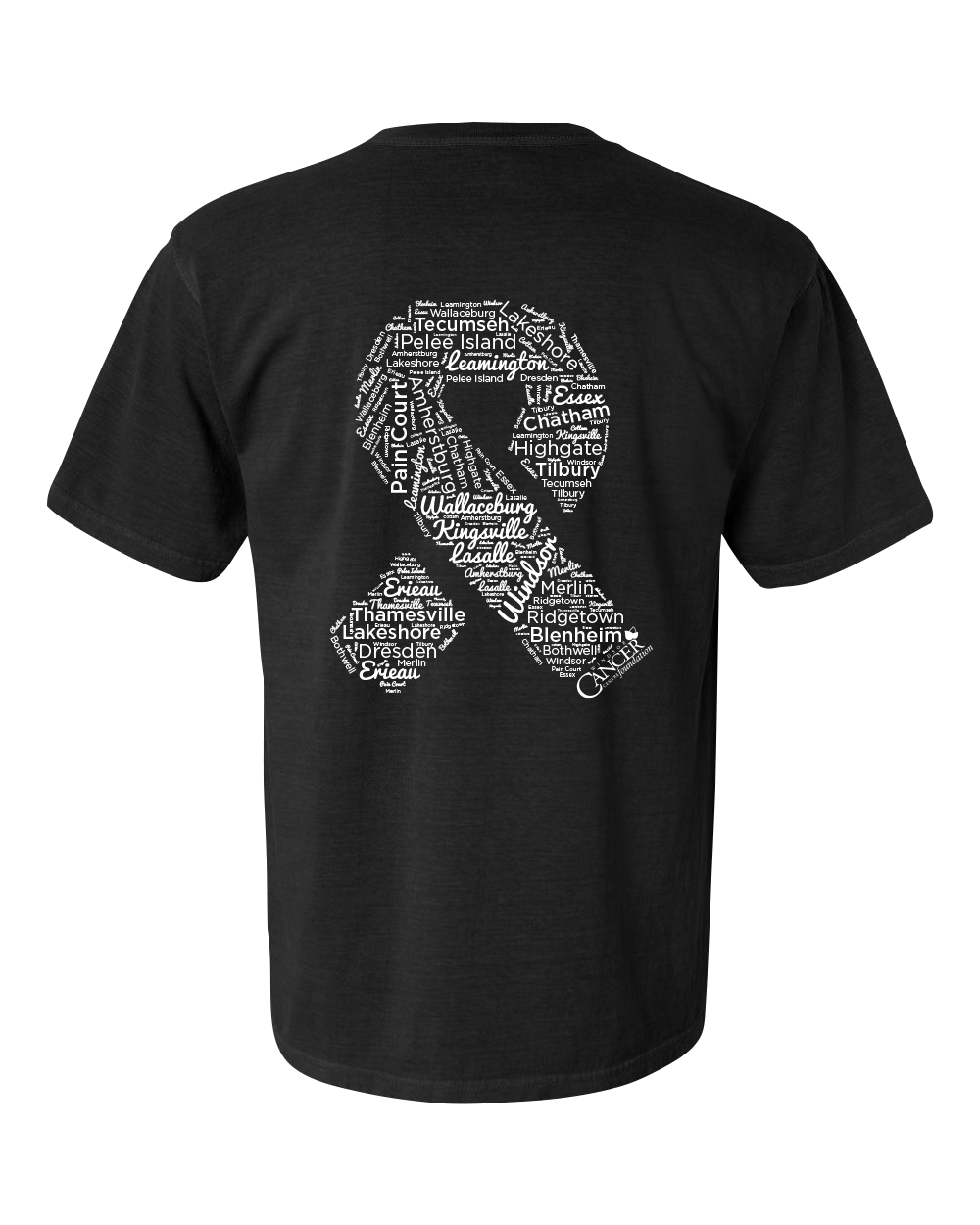 Black Community Collection Relaxed Tee with Choice of Ribbon