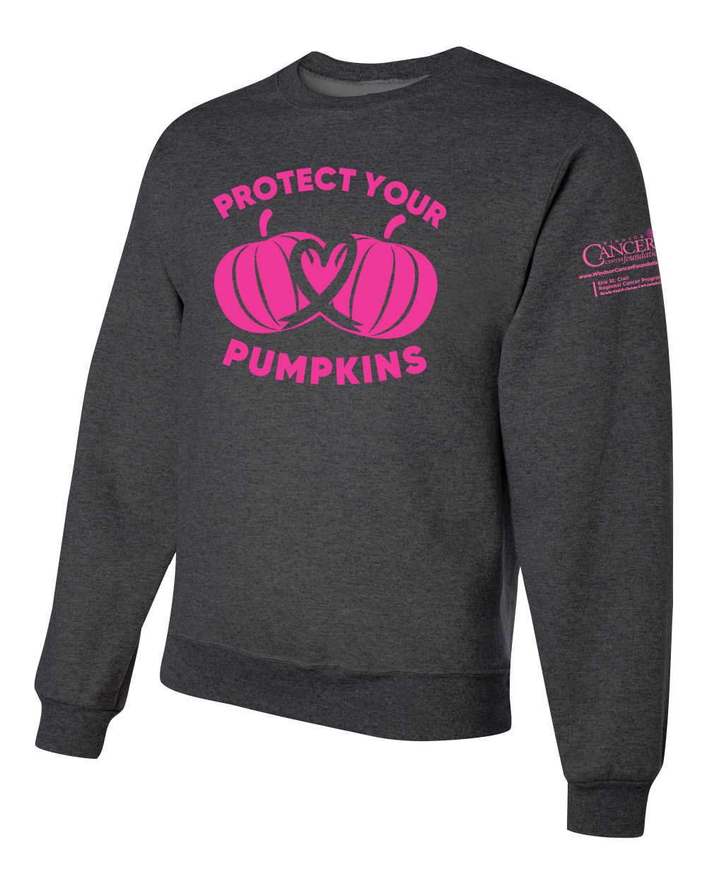 2024 Protect Your Pumpkins Crewneck Sweatshirt, Heather Black