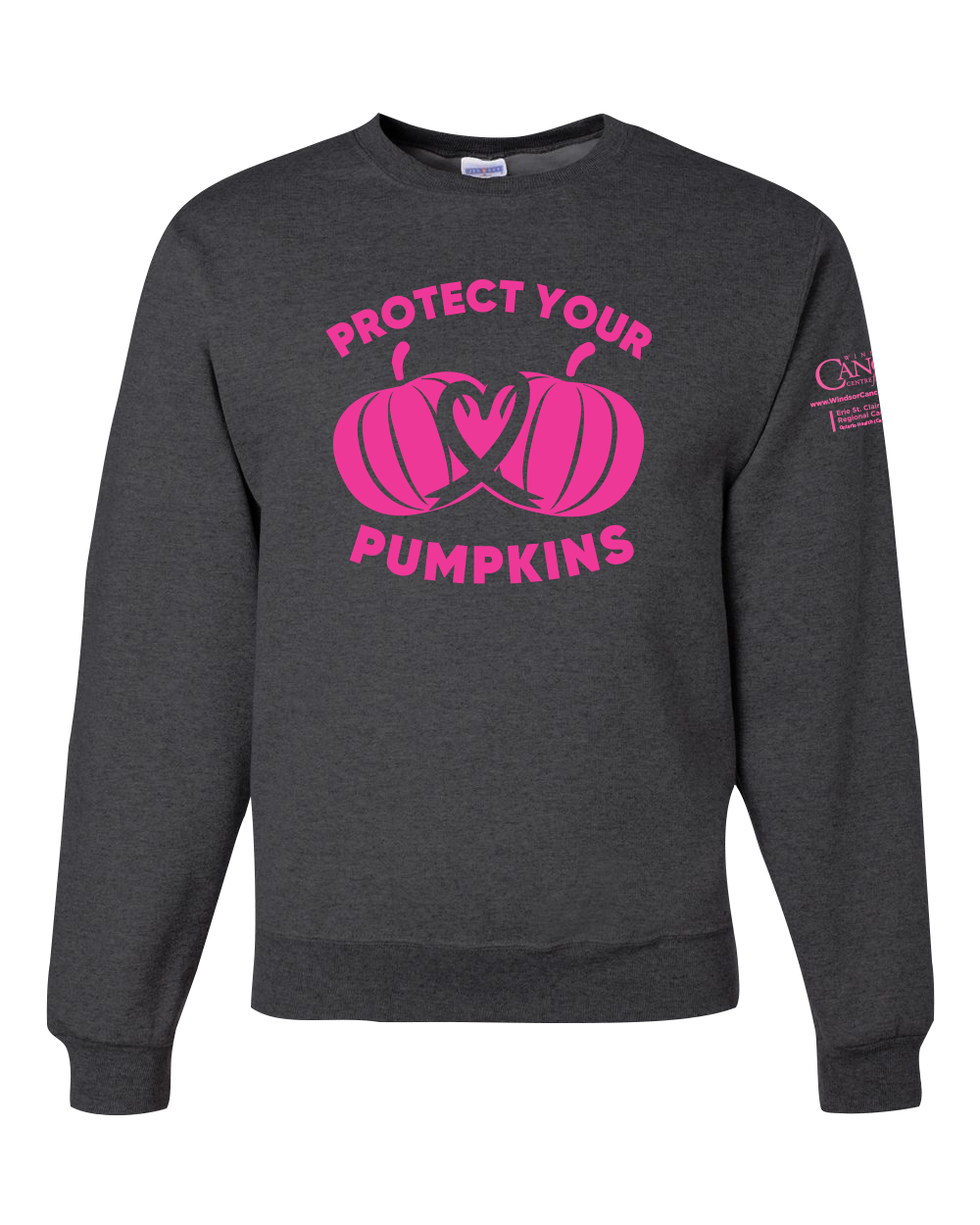 2024 Protect Your Pumpkins Crewneck Sweatshirt, Heather Black
