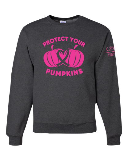 2024 Protect Your Pumpkins Crewneck Sweatshirt, Heather Black