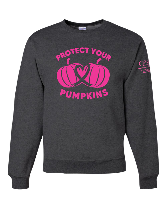 2024 Protect Your Pumpkins Crewneck Sweatshirt, Heather Black