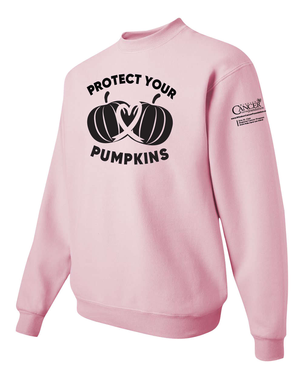2024 Protect Your Pumpkins Crewneck Sweatshirt, Light Pink