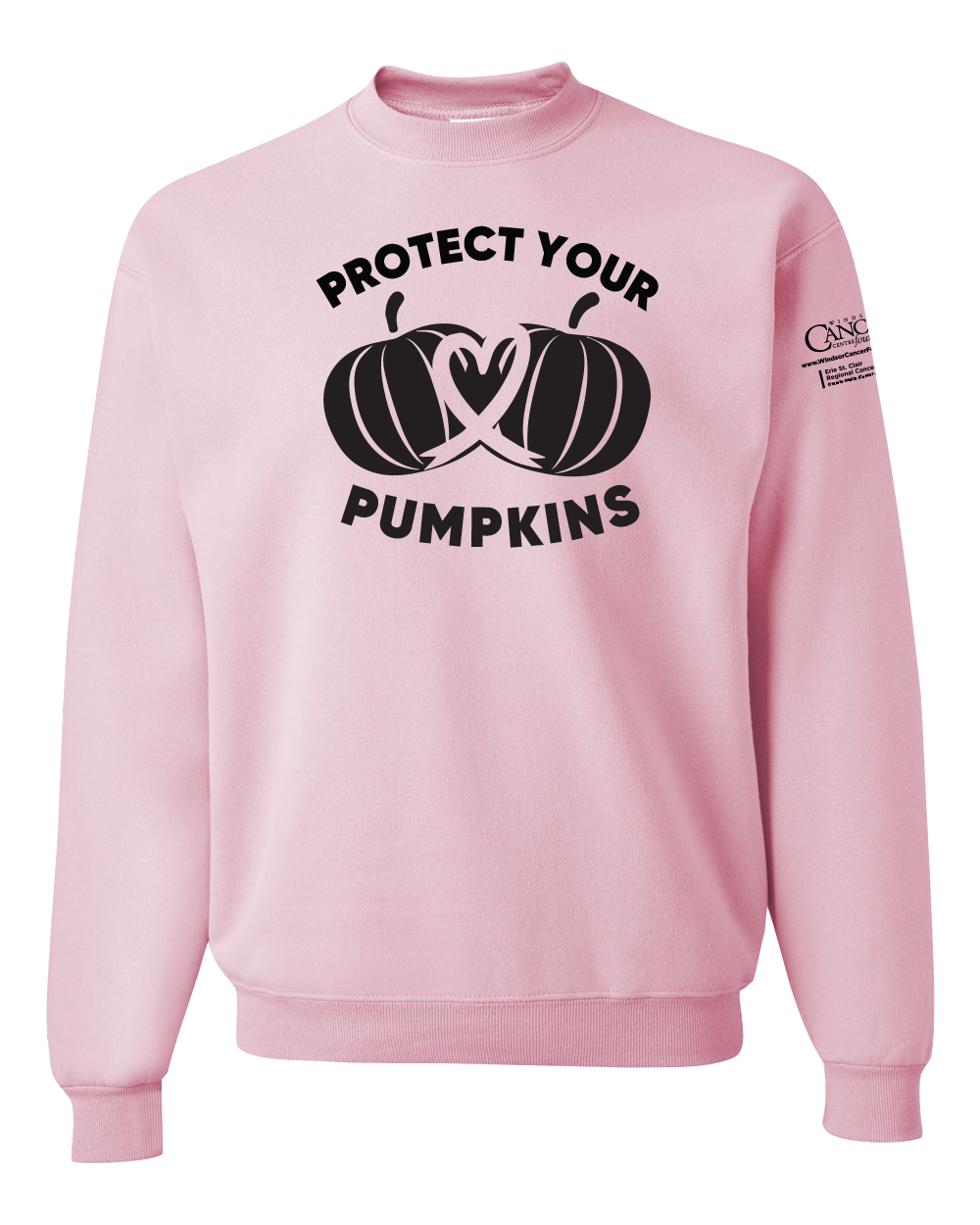 2024 Protect Your Pumpkins Crewneck Sweatshirt, Light Pink