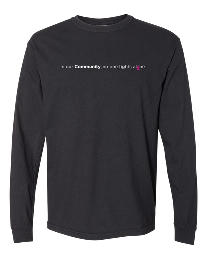 Black Community Collection Long Sleeve Tee with Choice of Ribbon