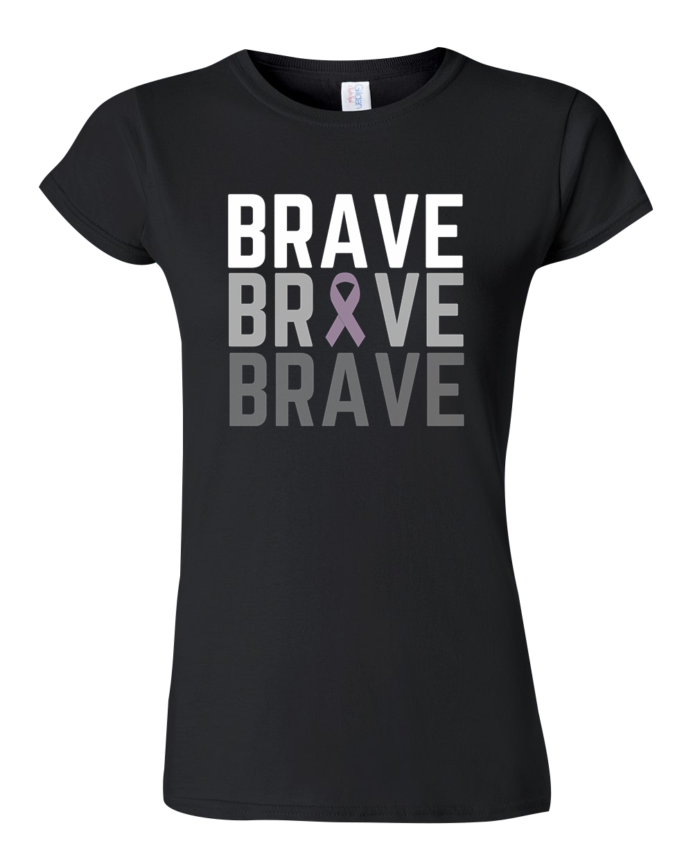'Brave Brave Brave' Fitted Tee