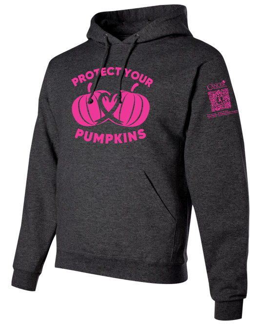2024 Protect Your Pumpkins Hoodie, Unisex Fit, Heather Black