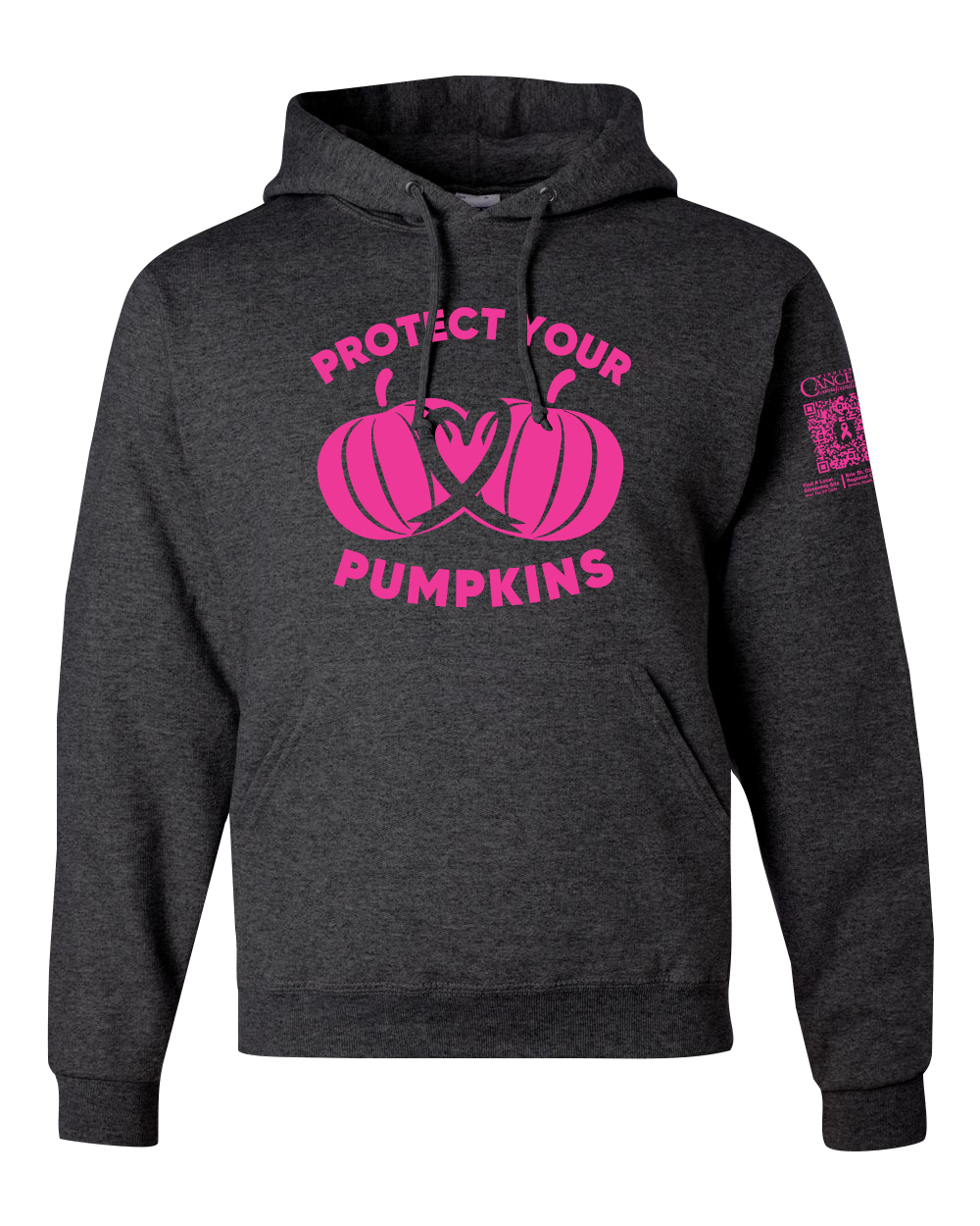 2024 Protect Your Pumpkins Hoodie, Unisex Fit, Heather Black