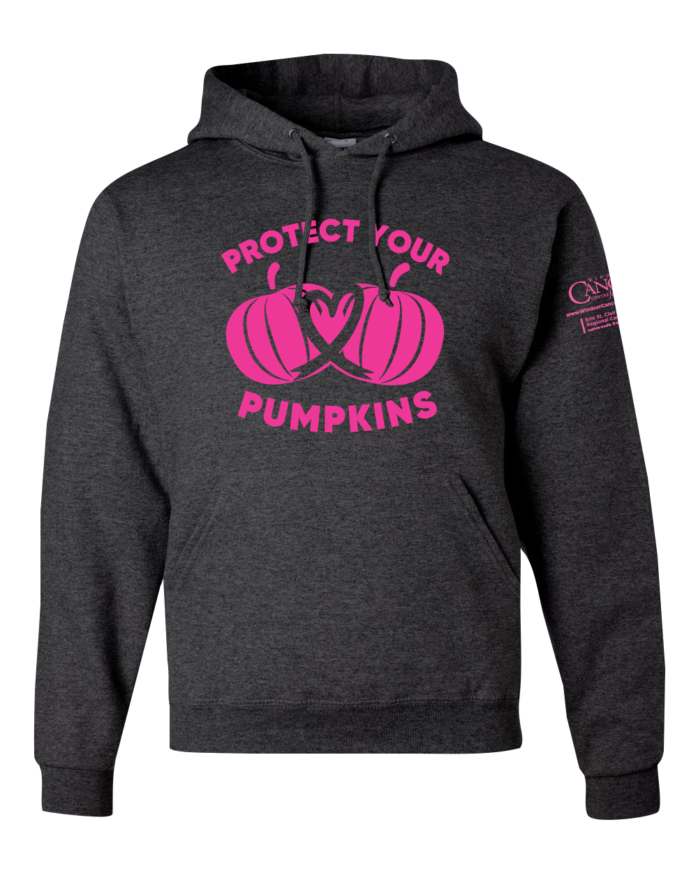 2024 Protect Your Pumpkins Hoodie, Unisex Fit, Heather Black
