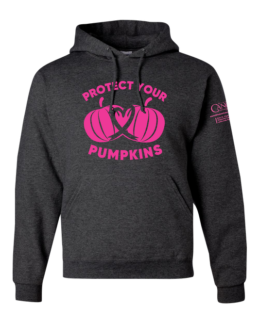 2024 Protect Your Pumpkins Hoodie, Unisex Fit, Heather Black