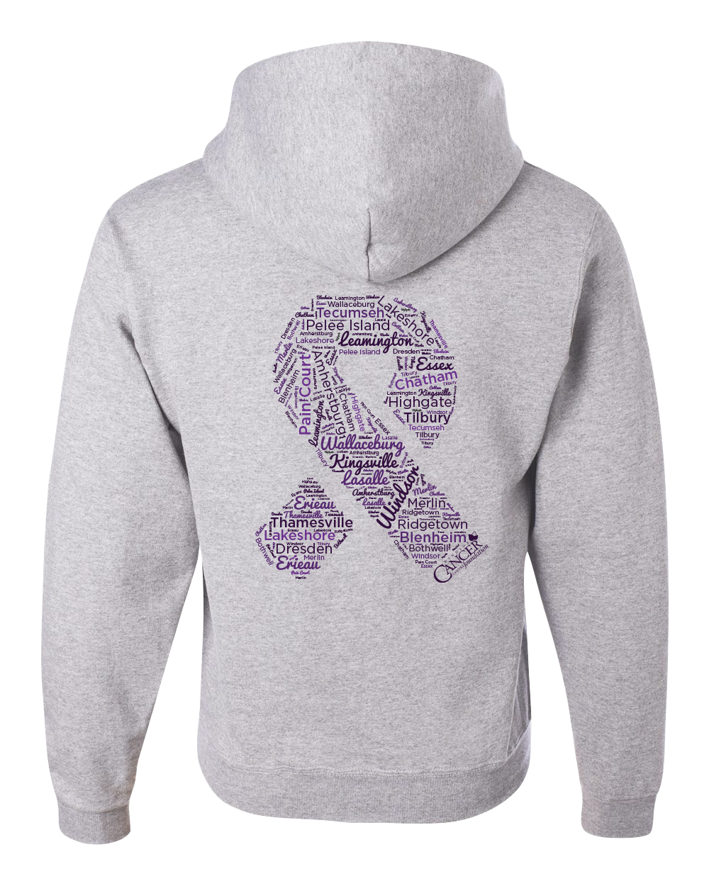 Grey Community Collection Hoodie with Choice of Ribbon