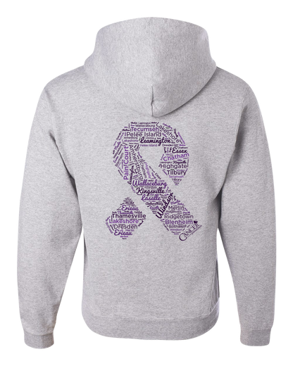 Grey Community Collection Hoodie with Choice of Ribbon