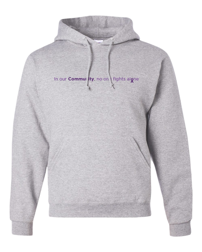 Grey Community Collection Hoodie with Choice of Ribbon