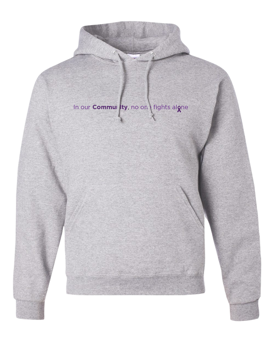 Grey Community Collection Hoodie with Choice of Ribbon