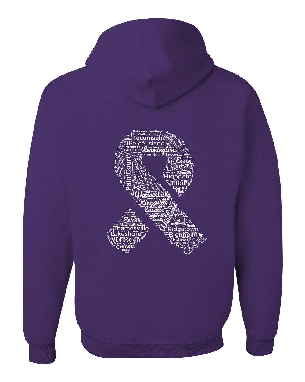 Purple Community Collection Hoodie with Choice of Ribbon