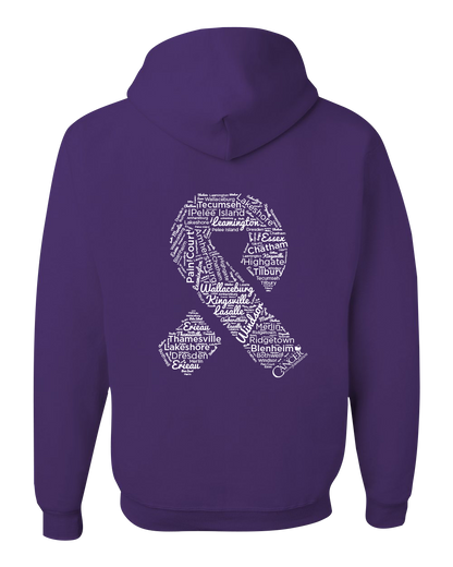 Purple Community Collection Hoodie with Choice of Ribbon