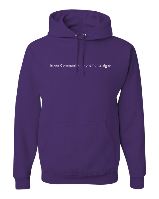 Purple Community Collection Hoodie with Choice of Ribbon